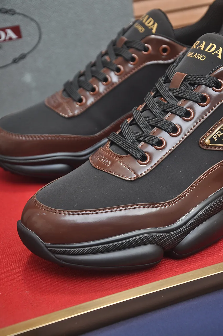 Men's shoes 💰700💶[PRADA] Men's shoes counter hot sale, official website synchronization, 👑Top version ✔️Original cowhide upper + cowhide lining, 1🆚1 replica, original original sole [black/blue/brown 3 colors] 🎯 Material: cowhide surface 🎯 Inner lining: cowhide 🎯 Sole: original molded outsole 🎯 size: Male 38-45 (45 is custom-made and cannot be returned or exchanged)